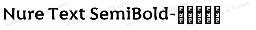 Nure Text SemiBold字体转换
